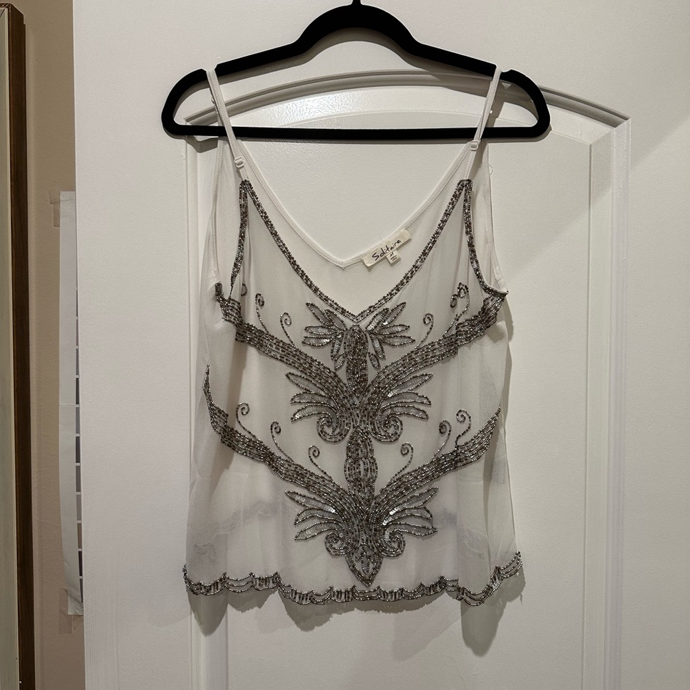 12TH TRIBE About Us Beaded Top
